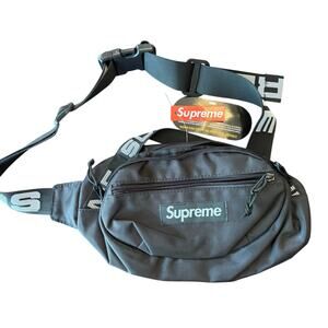 NEW Supreme Black Waist Bag w/tags SS18